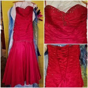 Formal red dress